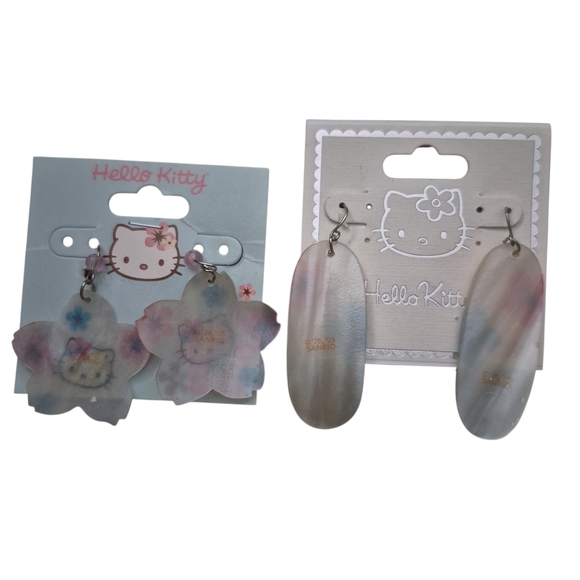 Hello Kitty Shell Earrings - Picture 2 of 3